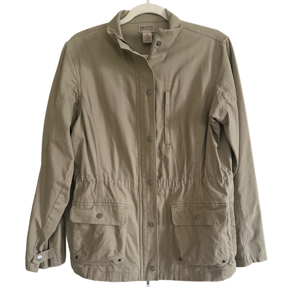 Duluth Trading Co Utility Work Chore Jacket Size S Granola Outdoor Hiking